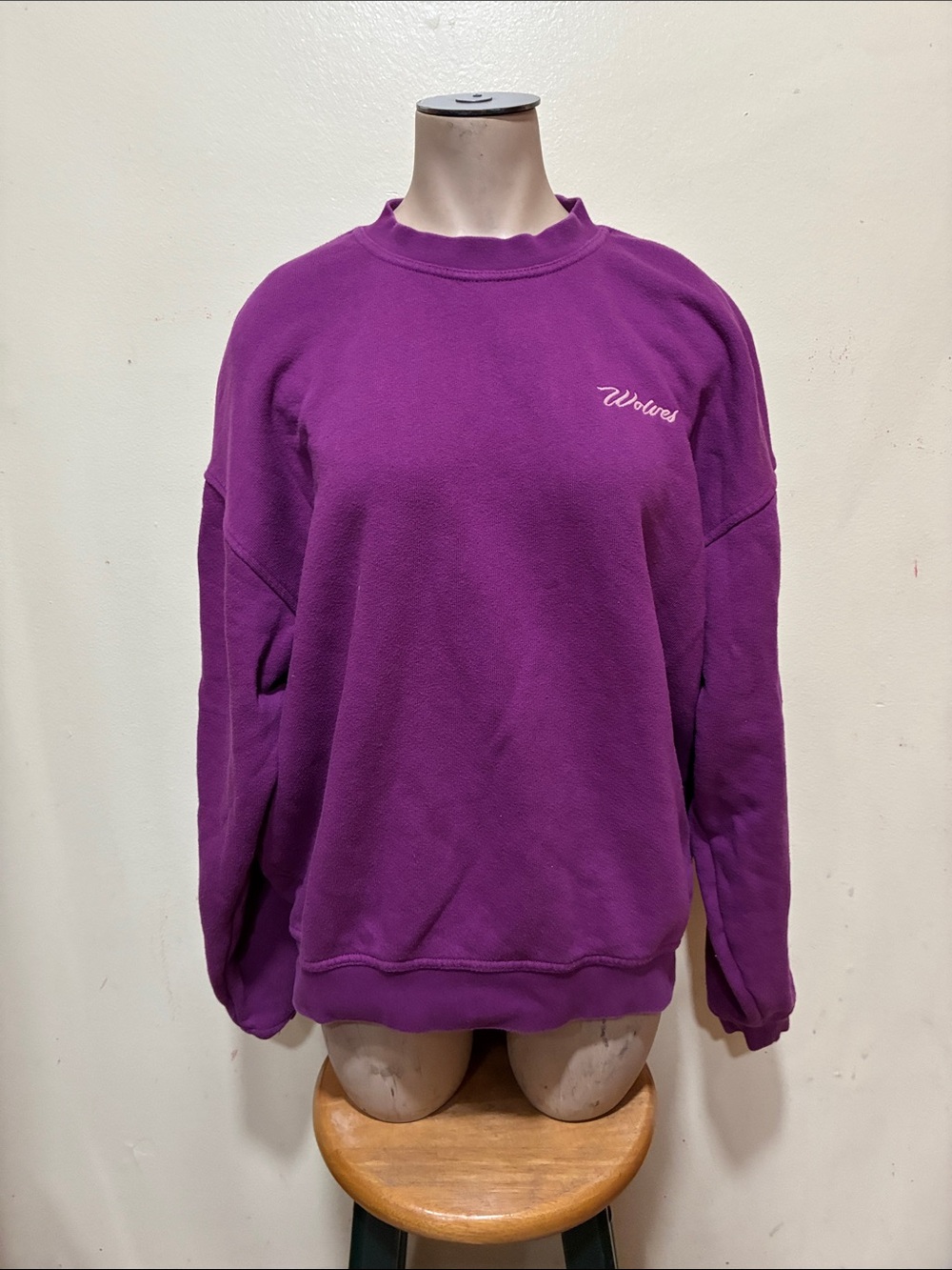 Darc Sport Purple 'Wolves' Crewneck Sweatshirt